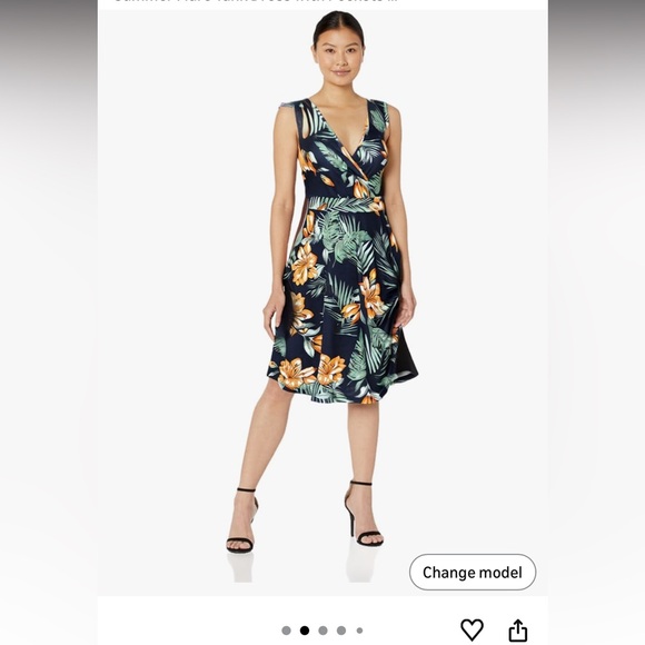 Guberry floral sleeveless dress, size L - Picture 2 of 6